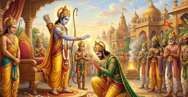 Vibhishana's devotion or adherence to Dharma? Discover the secret reason why Shri Ram bestowed the boon of immortality upon Vibhishana.