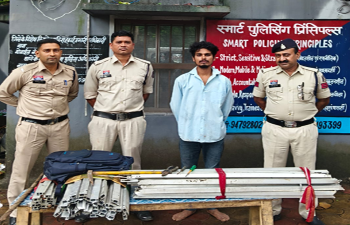 मिनिमाता गर्ल्स कॉलेज में चोरी का खुलासा, एक आरोपी गिरफ्तार, तीन विधि से संघर्षरत बालक संरक्षण में