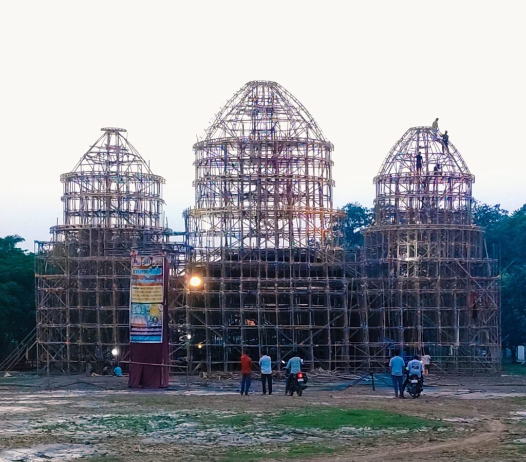 शिवरीनारायण में सजेगा मां दुर्गा का भव्य दरबार, मायापुर इस्कॉन थीम पर बनेगा 90 फीट ऊंचा पंडाल, 35 फीट ऊंची मां दुर्गा की प्रतिमा होगी आकर्षण का केंद्र