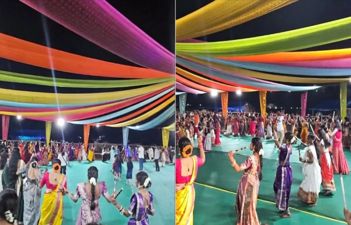 सुकमा में AK-47 थामने वाली महिला कमांडो डांडिया की धुन पर थिरकीं, SP की पहल पर पुलिस लाइन में गरबा का जश्न सुकमा में AK-47 थामने वाली महिला कमांडो डांडिया की धुन पर थिरकीं, SP की पहल पर पुलिस लाइन में गरबा का जश्न